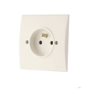 Prise de courant 2P+T Ingelec Ref Tichka 2 Ivoire