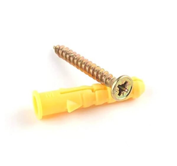  Cheville et vise à expansion en plastique (paquet de 100 pcs )