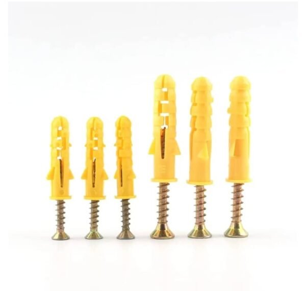  Cheville et vise à expansion en plastique (paquet de 100 pcs ) – Image 4