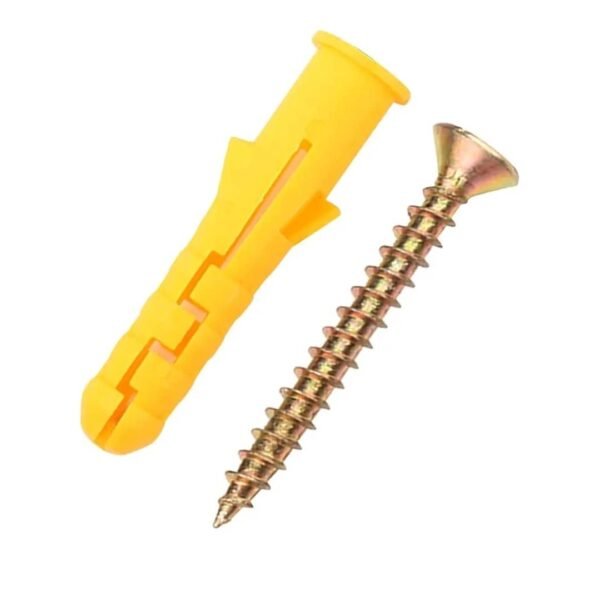  Cheville et vise à expansion en plastique (paquet de 100 pcs ) – Image 2