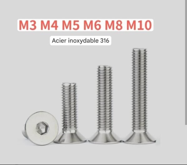 vis à tête cylindrique 100 pcs – Image 7