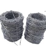 Bobine,Fil barbelé galvanisé pour clôture – le Rouleaux de100 mètres