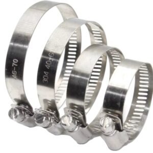 Colliers de serrage à vis sans fin AMA 50 à 70 mm (boite de 10)