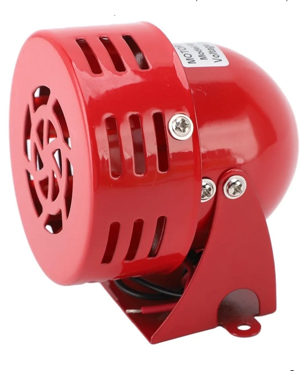 Mini Sirène à Moteur électrique Rouge 110 DB, Sirène Stroboscopique D'avertissement électrique, Alarme Sonore, Alarme de Moteur Industriel, Cloche de Sirène, Alarme Sonore (24V)