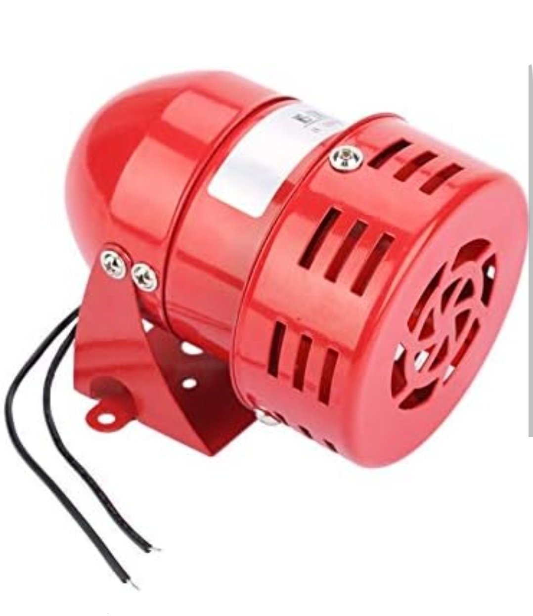 Mini Sirène à Moteur électrique Rouge 110 DB, Sirène Stroboscopique D'avertissement électrique, Alarme Sonore, Alarme de Moteur Industriel, Cloche de Sirène, Alarme Sonore (24V) – Image 3