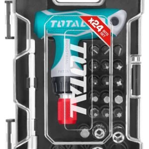 TOTAL TOOLS Jeu de 24 tournevis à clé à poignée en T – TACSD30186