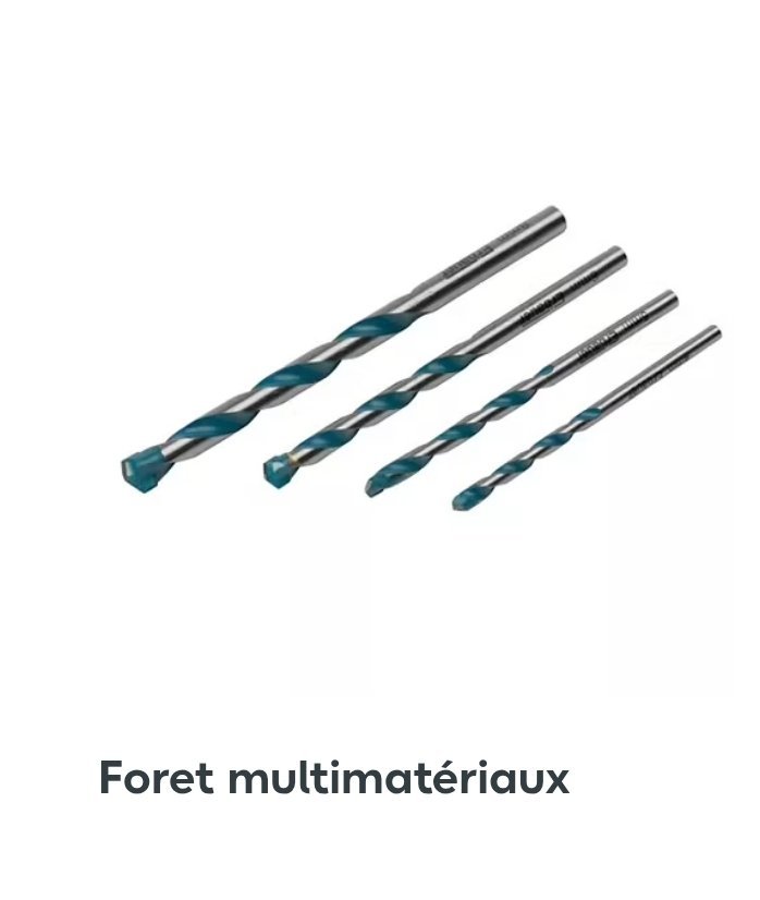 mèches de perceuse Foret béton, fer Bois forets multi-matériaux de la marque Erbauer – Image 6