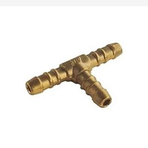 Raccord Gaz en T en laiton de 9 mm (1/2 Bypass Butane Propane en Té Tuyau de Gaz 9 mm Butane, Laiton, Cuisine,