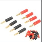 Fiche Banane Prise Connecteur 4mm Métallique Pour Haut-Parleur Câble Audio