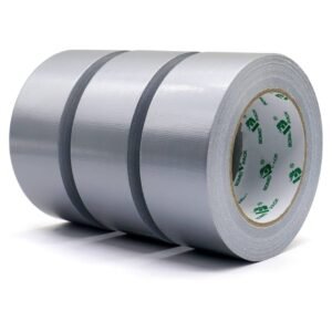 Ruban Adhésif Toilé Gris, Heavy Duty Duct Tape  rouleaux 50 mm x 50 m pour les travaux de réparation, fixation, de scellage, d'étiquetage et de rénovation