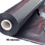 Film polyéthylène 90 microns – FILM POLYANE POUR BATIMENT-Film plastique d’étanchéité sous-dalle en polyéthylène noir- toile plastique ,film de protection pour bâche de construction, film de protection pour usage général
