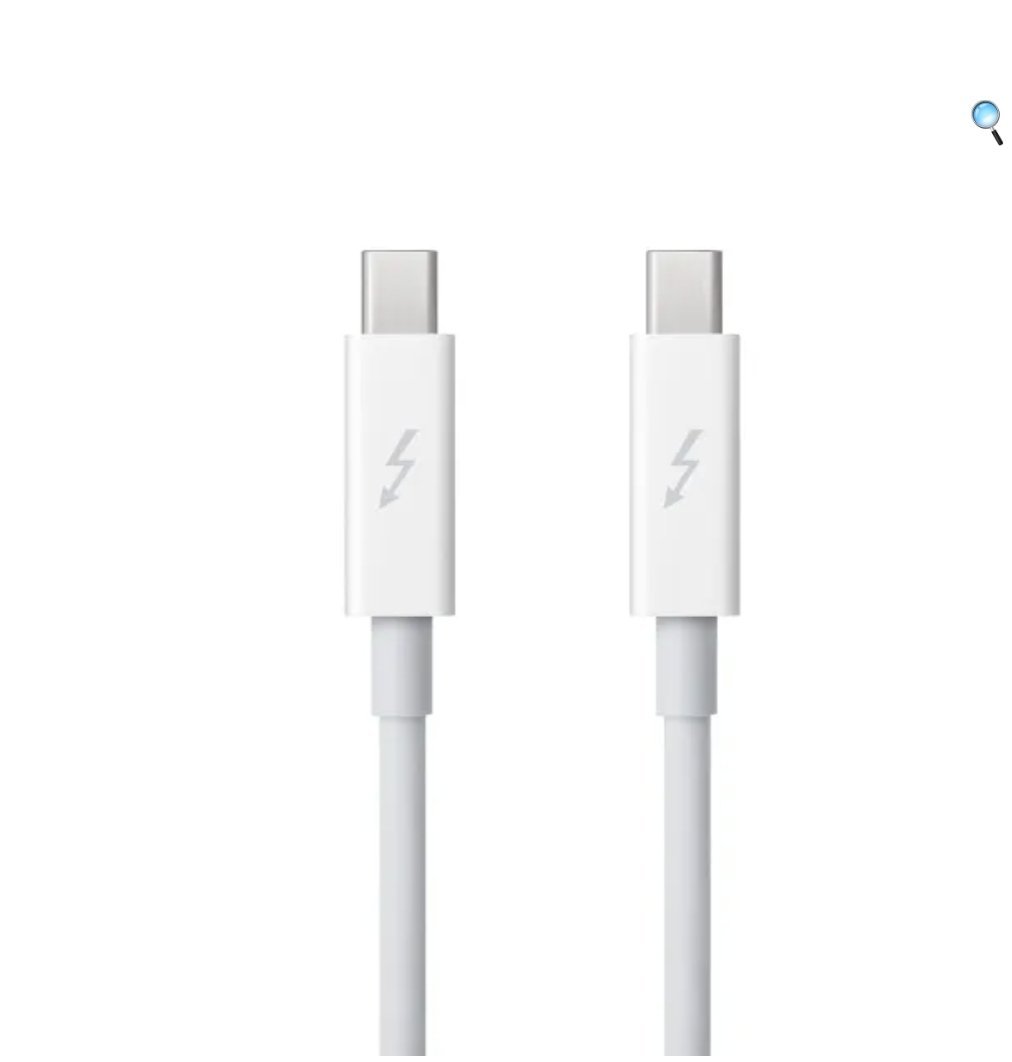 Câble Thunderbolt Apple (1m) – Blanc APPLE THUNDERBOLT CABLE (1M) – Image 2