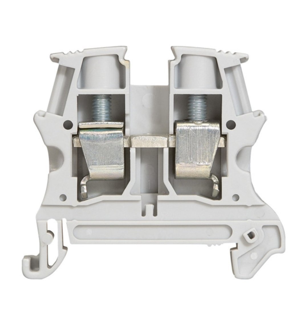 bornier de jonction de passage à vis gris pas 10 section10mm2 Bloc de jonction de passage à vis