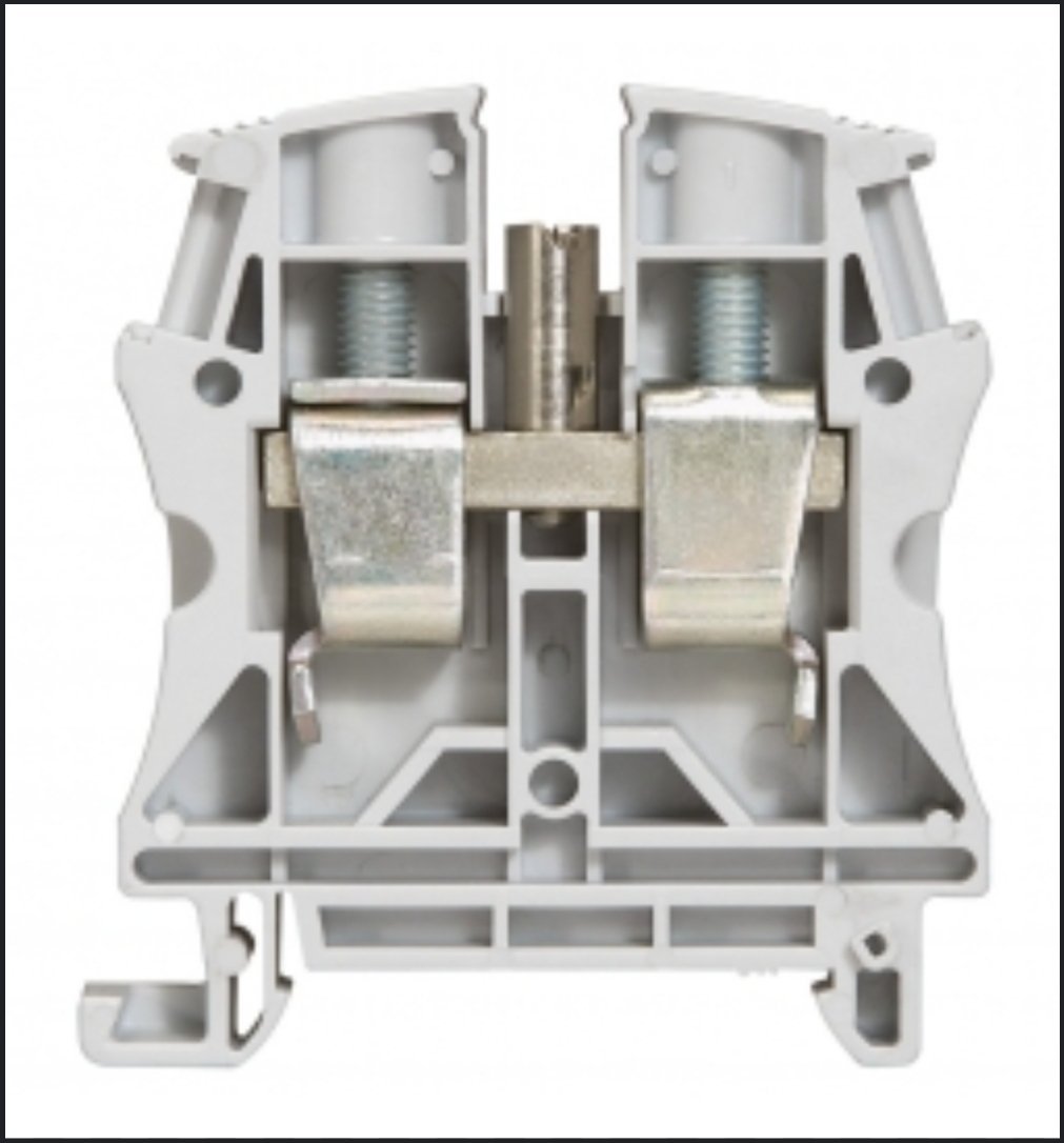 bornier de jonction de passage à vis gris pas 10 section10mm2 Bloc de jonction de passage à vis – Image 2