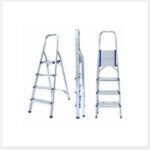 Échelle, escabeau pliable en aluminium à 4 marches