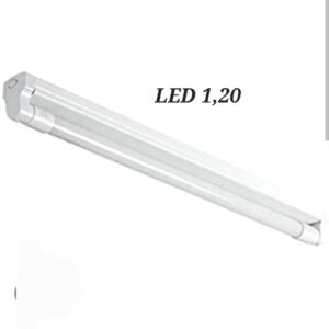 Réglette 1,20cm + tube Néon LED 1,20 cm + ampoules Led complèt