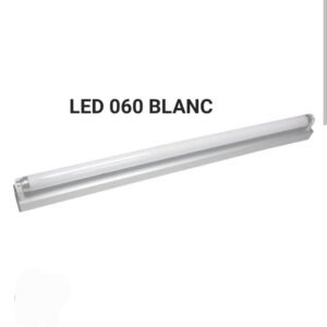 Réglette 60cm + tube Néon LED T8 60cm + ampoules Led complèt