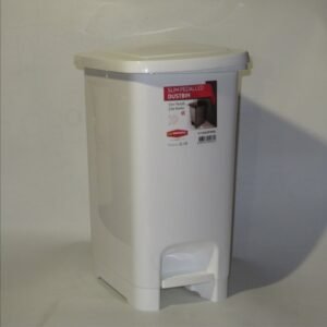 Poubelle à pédale mince, Sous Cuisine ou Bureau, Comptoir Bins, Plastique avec couvercle   (TAUPE, 30L