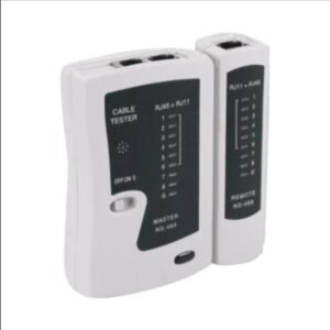 Testeur de câbles réseaux, (LAN) pour les câbles RJ45 et RJ11. Cet appareil est utilisé par les professionnels et les particuliers pour vérifier la connectivité