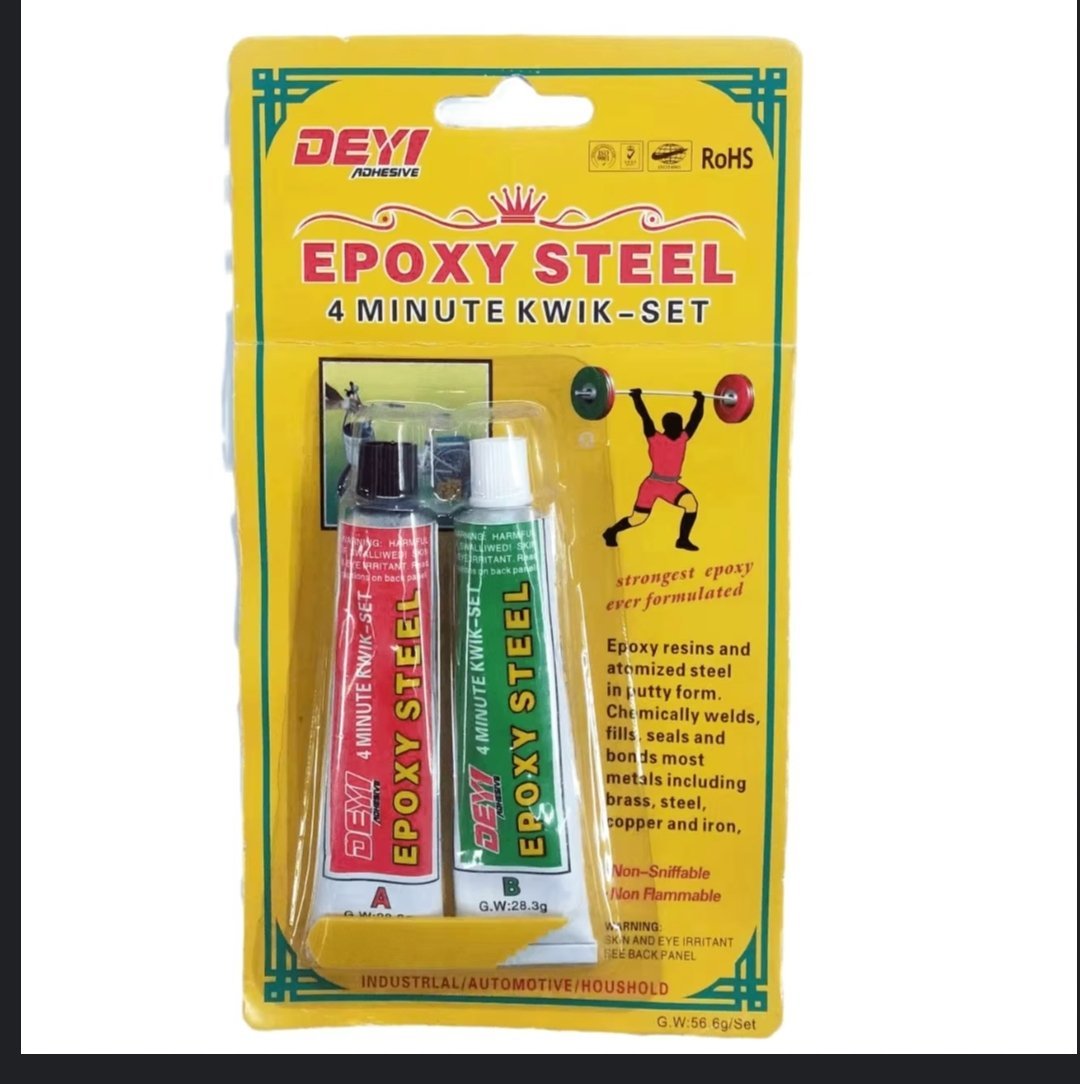 Colle 4 minute pour Acier époxy à prise rapide en 4 minutes