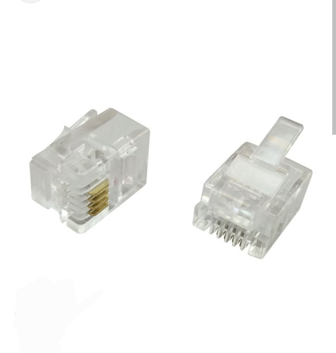 connecteur RJ11 mâle, couramment utilisé pour les lignes téléphoniques analogiques – Image 3