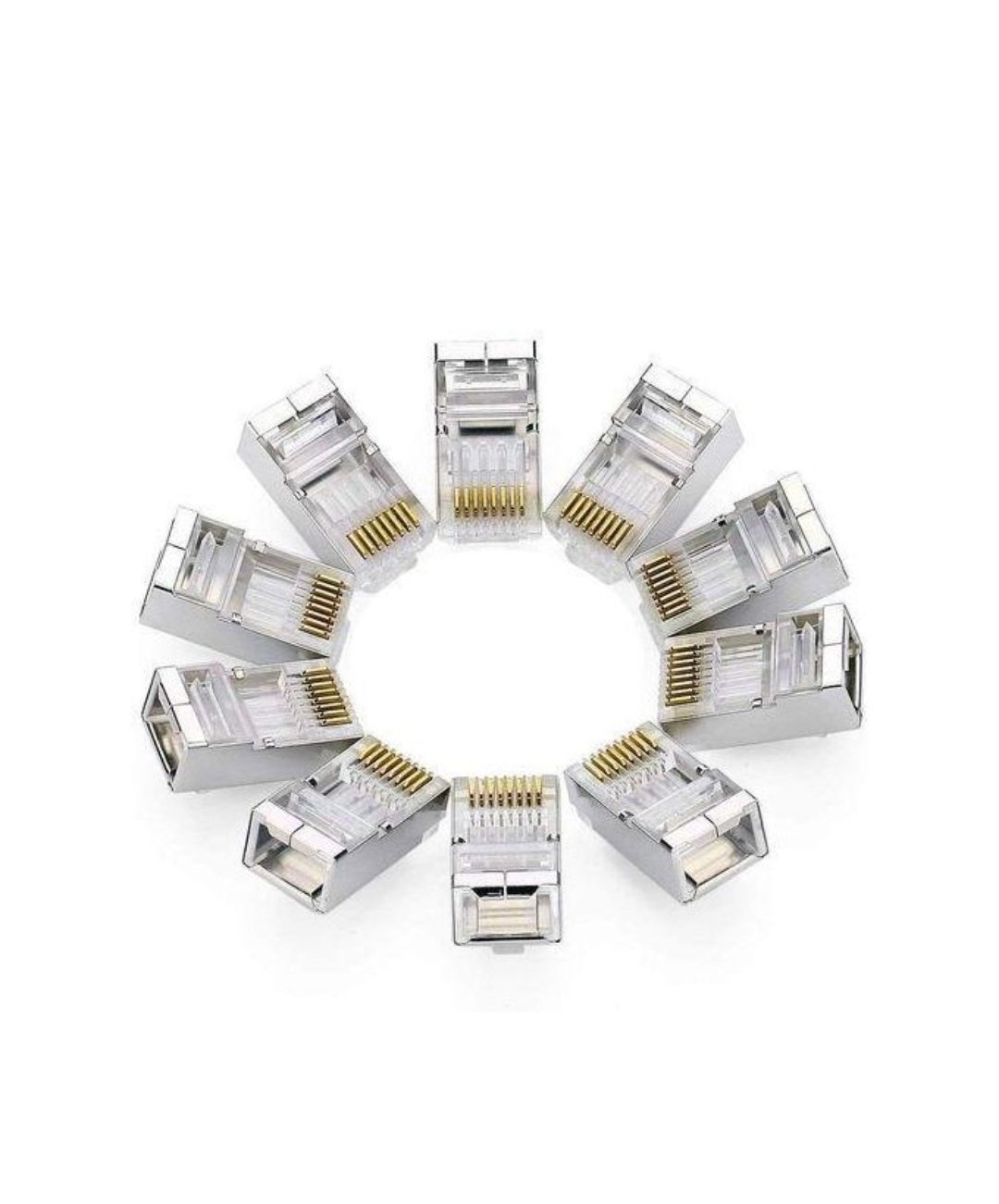 Connecteur RJ45 - Cat 6e RJ45 blindé connecteur à sertir RJ45 8P8 – Image 2