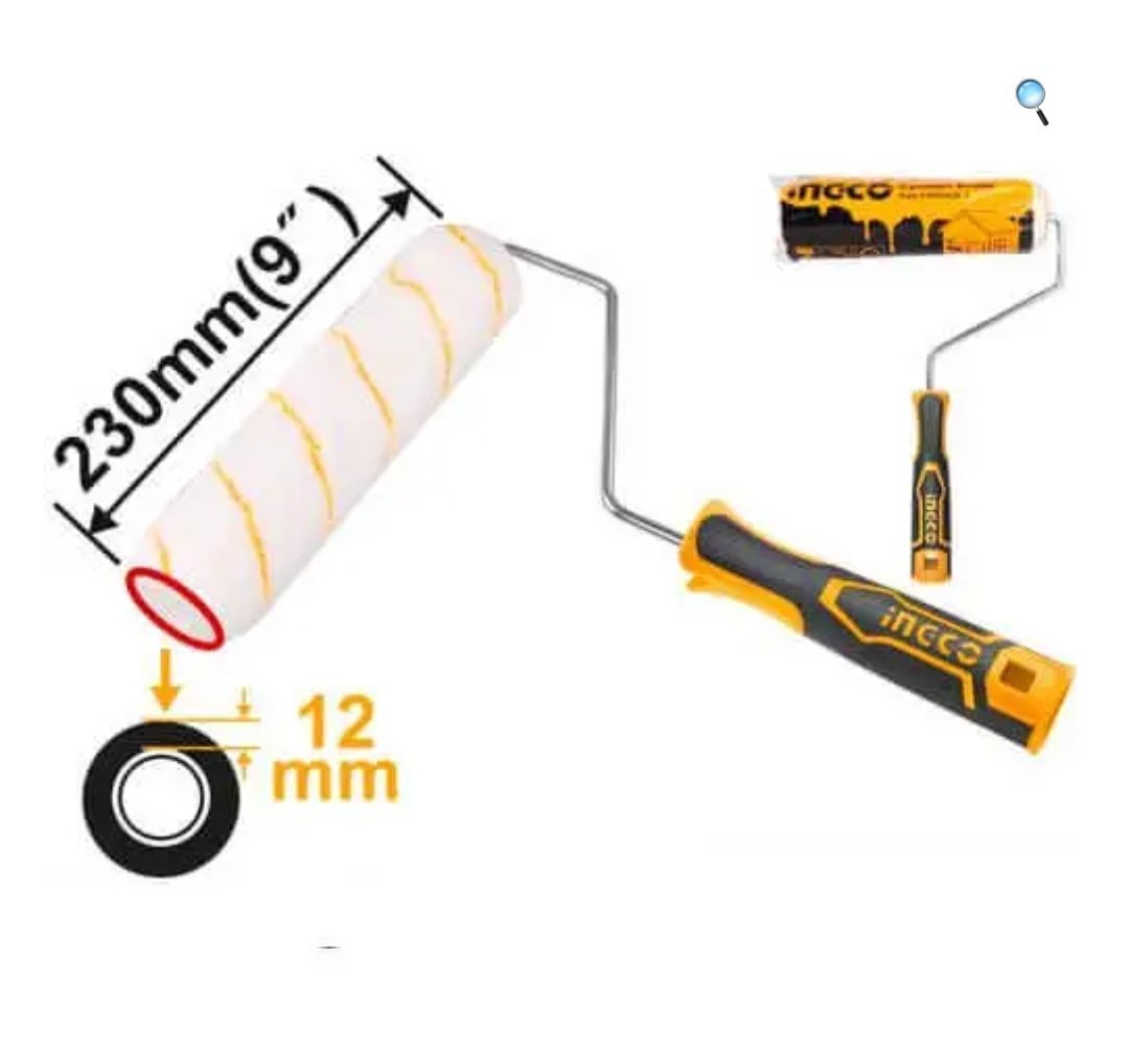 Rouleau de peinture 230mm – Brosse cylindrique INGCO HRHT042301D – Image 2