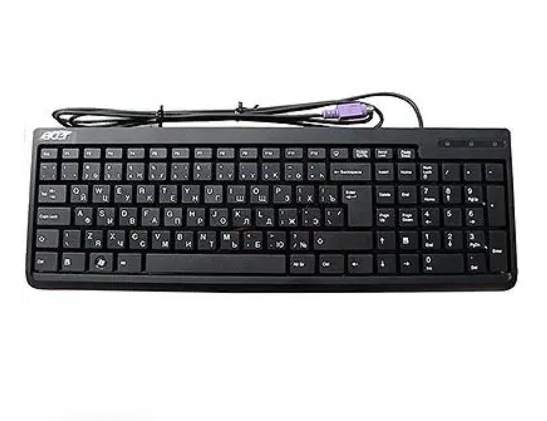 clavier d'ordinateur filaire noir