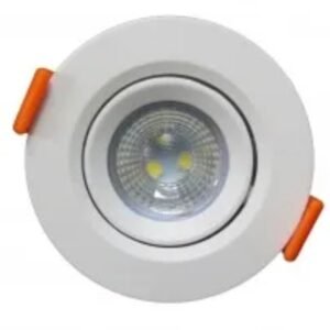 Spot LED pivoter encastré rond 5W
