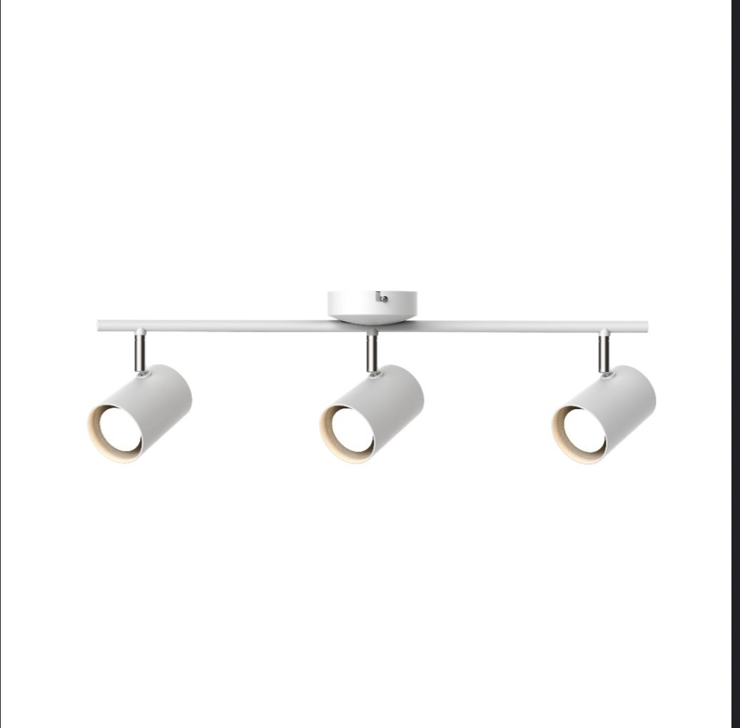 Spot de Plafond à LED, kit d'éclairage sur Rail Fixe à 2 Voies, Base en Bande, plafonnier réglable, Montage en Surface, Lampes d'accentuation pour Cuisine, îlot, galerie, Bureau Magasin – Image 4