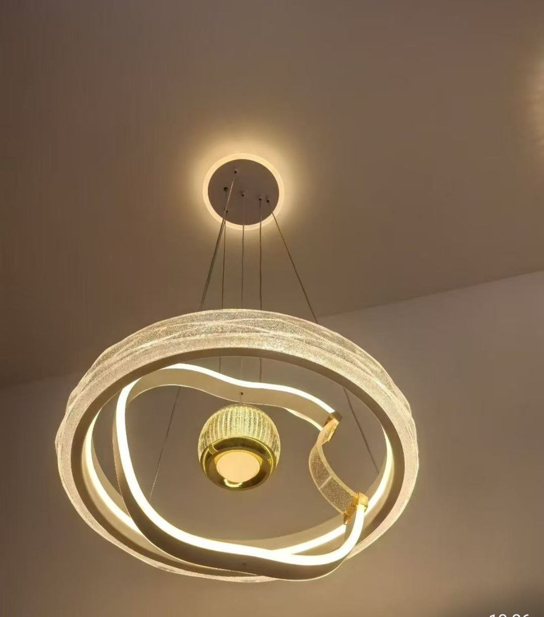 lustre LED rond plafonnier, dakar – Image 2