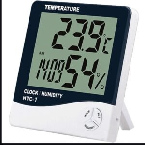  thermo-hygromètre numérique (modèle HTC-1). Cet appareil est conçu pour mesurer simultanément la température et l'humidité relative de l'air. 