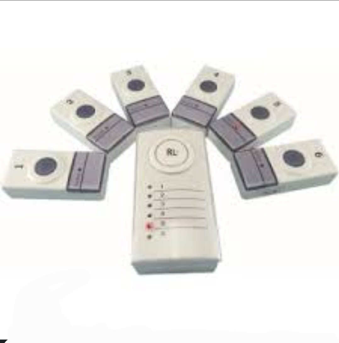 sonnette sans fil six zones de marque RL, idéal pour les bureaux, hôpitaux, restaurants et autres lieux où des services sont nécessaires dans plusieurs zones – Image 2