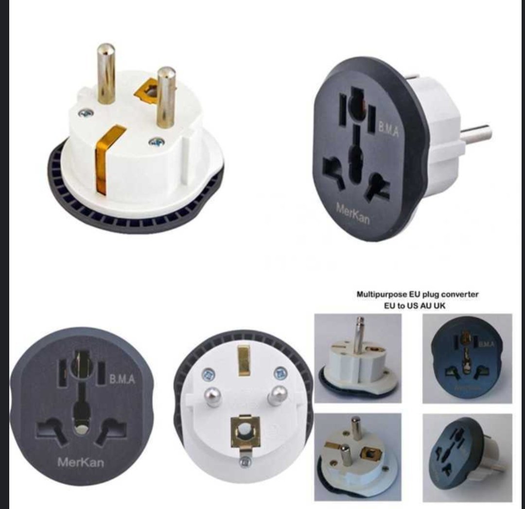 Prise Adaptateur universel UE broche ronde Adaptateur Universe| Prise de Voyage 16A | EU, US, UK, AU | Securité – Image 2
