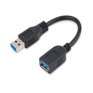 Cable Matters Câble ralonge USB 3 m (rallonge usb 3.0, Cable USB Male Femelle) noir pour Oculus Rift, HTC Vive, casque Playstation VR, etc câble d'extension USB 3.0 court de type A mâle vers femelle