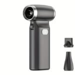 mini ventilateur turbo jet portable, Cet appareil rechargeable fonctionne également souvent comme un souffleur d'air comprimé sans fil ou un dépoussiéreur électrique