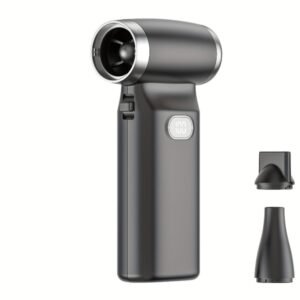mini ventilateur turbo jet portable, Cet appareil rechargeable fonctionne également souvent comme un souffleur d'air comprimé sans fil ou un dépoussiéreur électrique