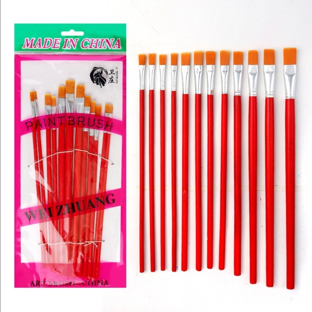 pinceaux en nylon pour peinture à l'huile - Pinceaux de peinture à l'huile - Pinceaux en nylon pour peinture à l'huile - Pinceaux de 5/6/10/12