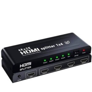 REPARTITEUR HDMI, Distributeur HDMI 1x4/ 4 Port HDMI Splitter 1X4 HDMI Distributor HDMI 1 In 4 Out 3D&full HD1080P