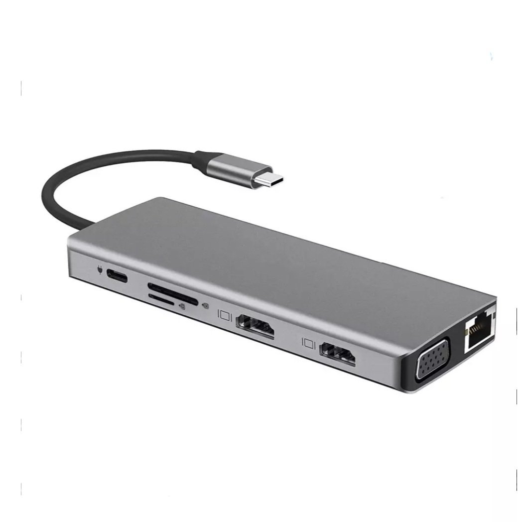 Convertisseur USB Type -C, plus RJ-45 et HDMI 5 In 1 12 en 1- Station d’accueil Pour MacBook – Image 2