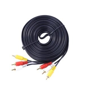 Cable AV RCA mâle à mâle 10m