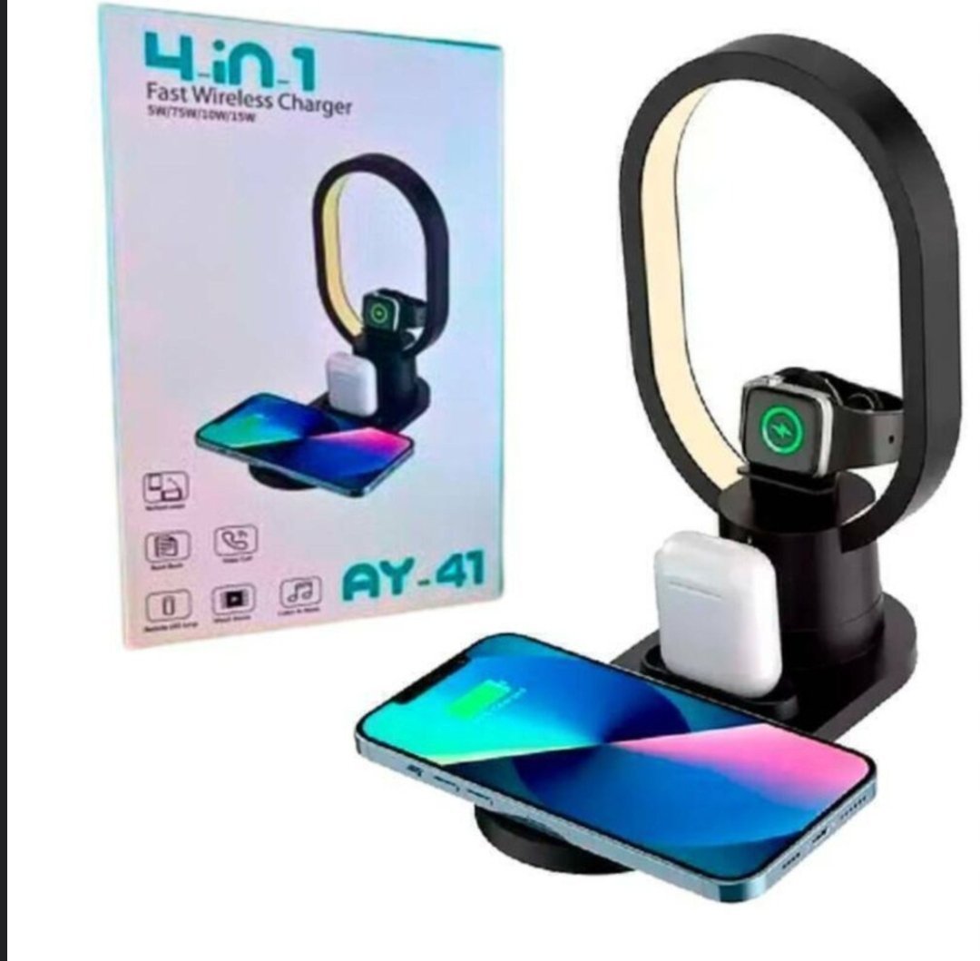 CHARGEUR SANS FIL 4IN1 AVEC VEILLEUSE AY-41 4-in-1 fast charger – Image 2