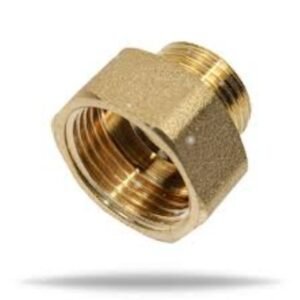 Raccord mixte Mamelon Laiton Egal Mâle/Femelle 1/2″(15/21)20/27