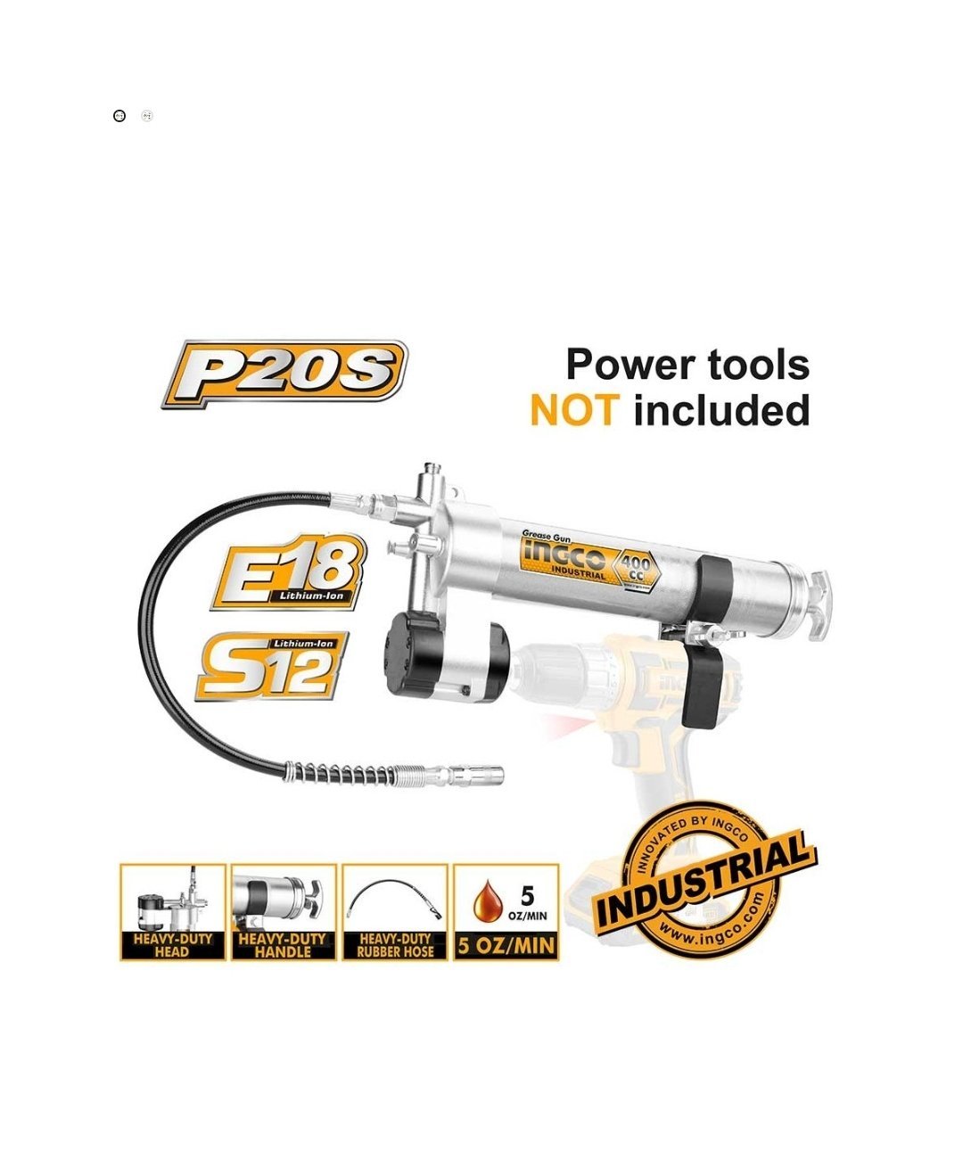 Pistolet à graisse Attachement modèle CGULI2001