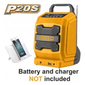 Radio de travail au lithium-ion Radio de chantier sans fil Ingco Lithium-Ion, modèle CJRLI2001