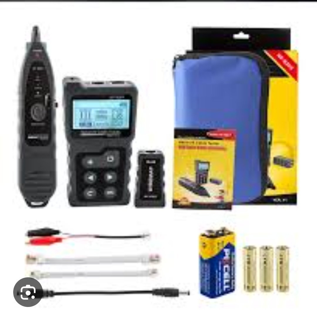 Testeur de câbles réseau NF-8209 : outil de suivi de câbles, analyse de câblage, testeur de câblage CAT5/CAT6, mesure de longueur, test PoE, fonction NCV, noir – Image 3