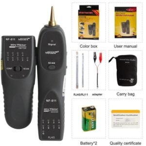 testeur de câble réseau RJ11 RJ45 traceur de fils Noyafa NF-811.
