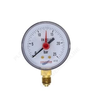 Manomètre fioul 0 - 25 bars mâle 1/4" SMP15