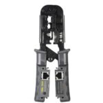 Pince à sertir modulaire ] Sertissage RJ45 8P8C RJ12 RJ11 6P6C/4C/2C, RJ10 et RJ9 4P4C/2C, connecteurs RJ10 et RJ9 4P4C/2C, câbles Ethernet coupés et test de bande avec testeur de câble