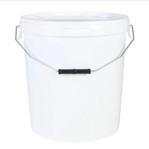 Seau + couvercle blanc, 20L